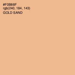 #F0B88F - Gold Sand Color Image